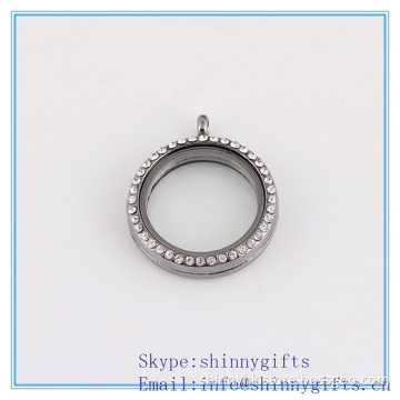 2014 new promo gifts cage locket pendants with rhinestone